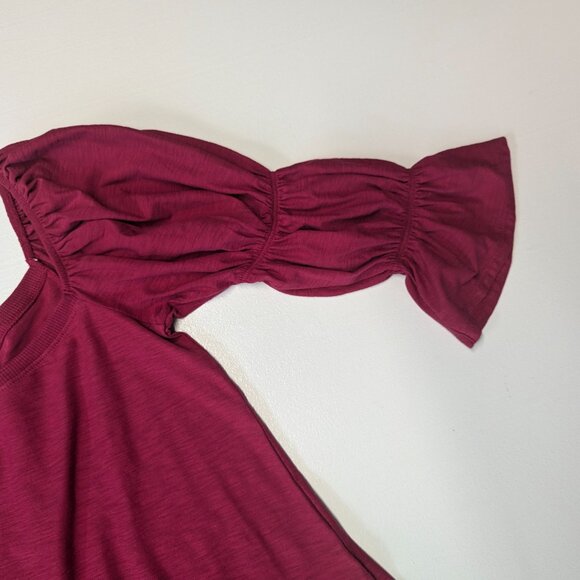 Nation Ltd. Size Small Berry Colored Off-Shoulder Top - Picture 12 of 15